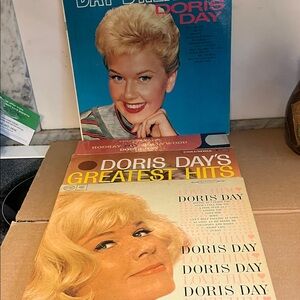 Doris Day Greatest Hits Vinyl Record Lot - Blonde Cover Art 4 albums
